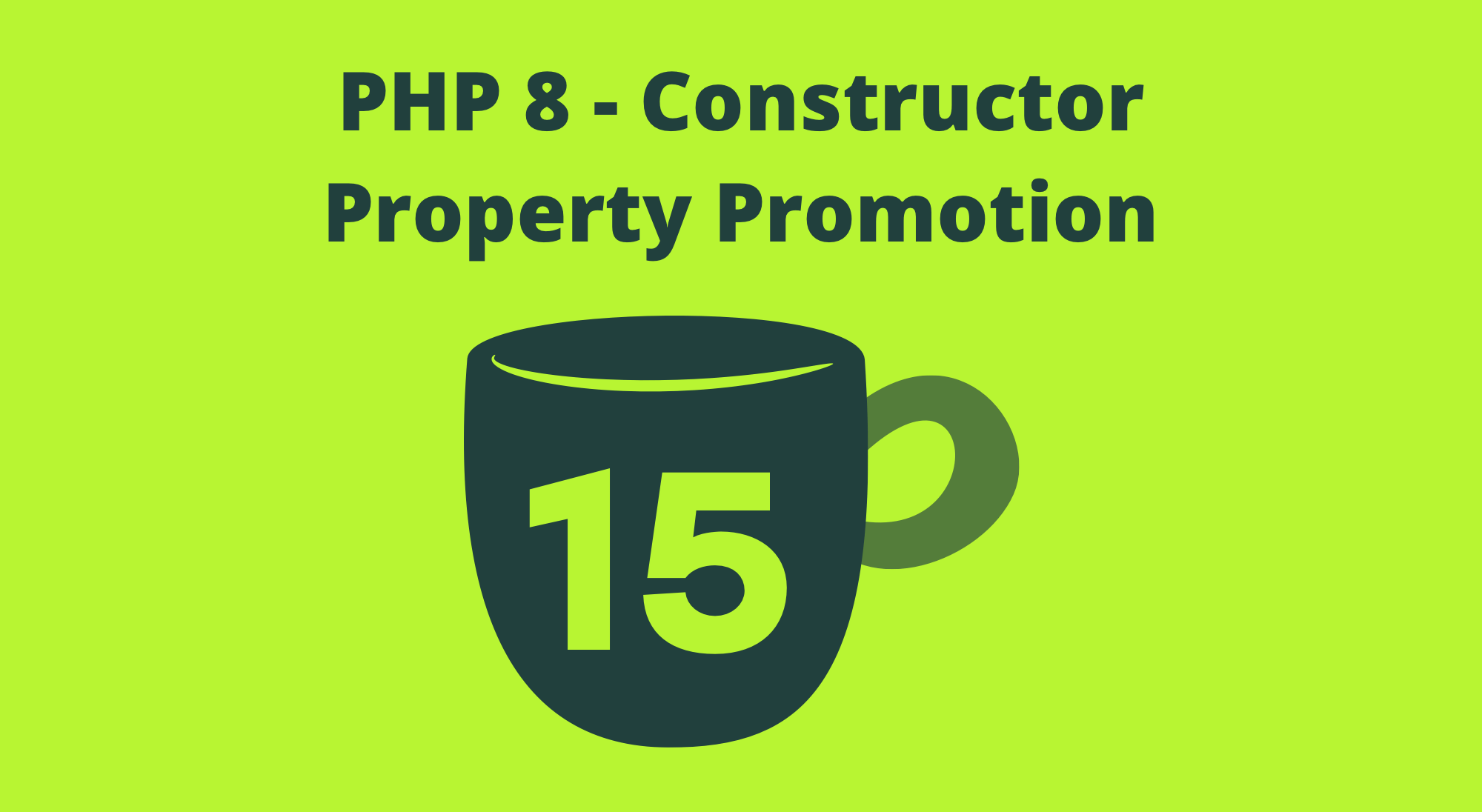 Türchen 15: PHP 8 Constructor Property Promotion - code-x