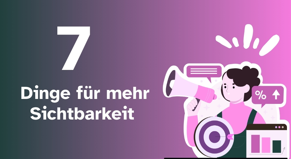 Illustration von Frau mit Megafon