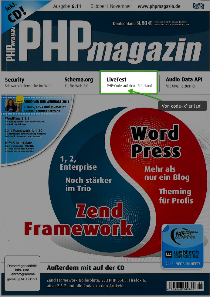 PHP Magazin / Ausgabe 10/11 2011