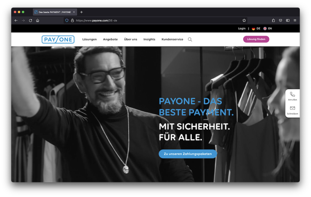 Payment mit PayOne